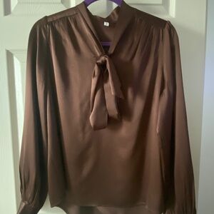 Silk Bow tie Blouse